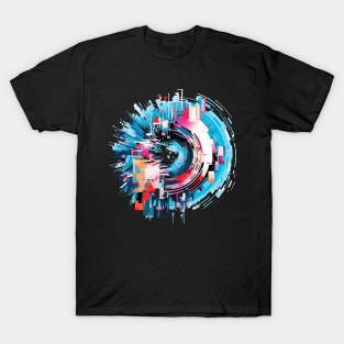 World City Circle Of Life Optimistic Fun Abstract T-Shirt